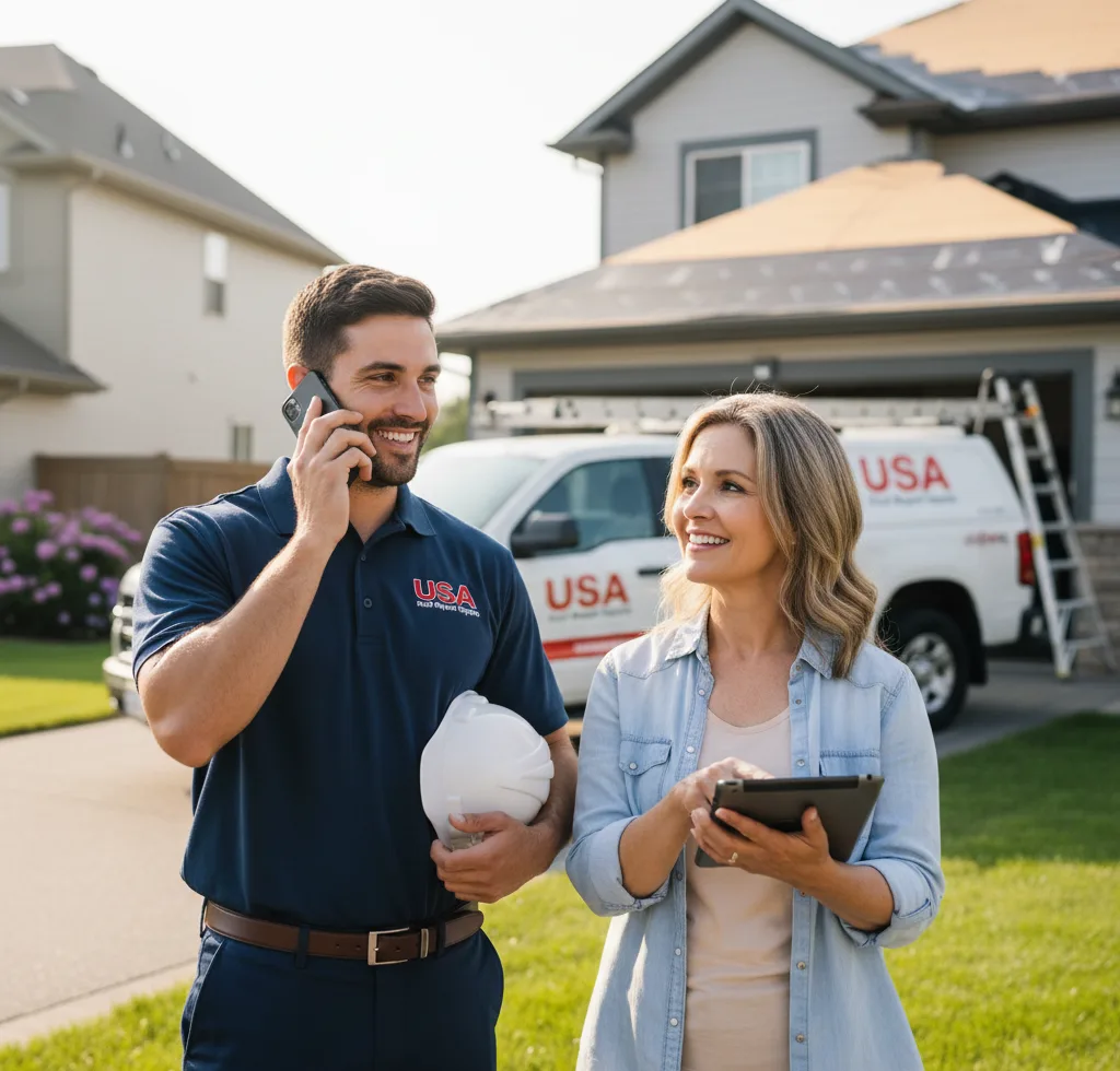USA Roof Repair Experts customer support in Penfield